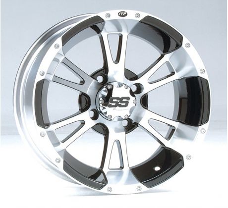 SS112, 12x7 (5+2) Machined w/Black 4/110