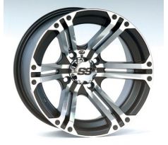 SS212, 12x7 (5+2) Machined w/Black 4/110