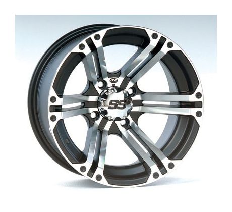 SS212, 12x7 (5+2) Machined w/Black 4/110