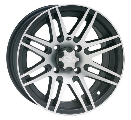 SS312, 14x8 (5+3) Matte Black w/ Machined 4/137