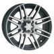 SS312, 14x8 (5+3) Matte Black w/ Machined 4/137